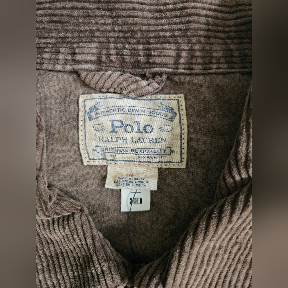 Polo Ralph Lauren Men's Stretch Corduroy Chore Jacket in Brown - Picture 6 of 10
